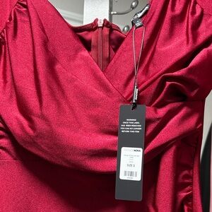 Fashion Nova Burgundy Dress